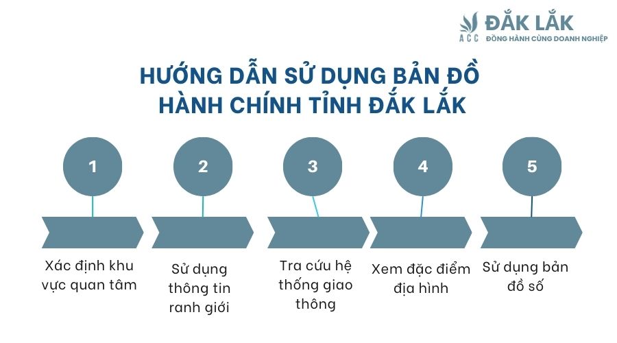 Hướng dẫn sử dụng bản đồ hành chính tỉnh Đắk Lắk