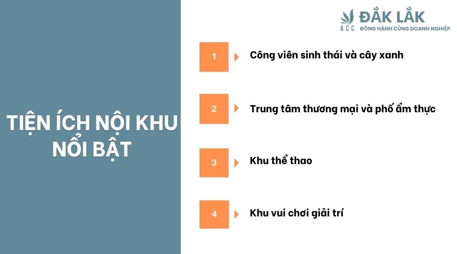 Tiện ích nội khu và ngoại khu nổi bật
