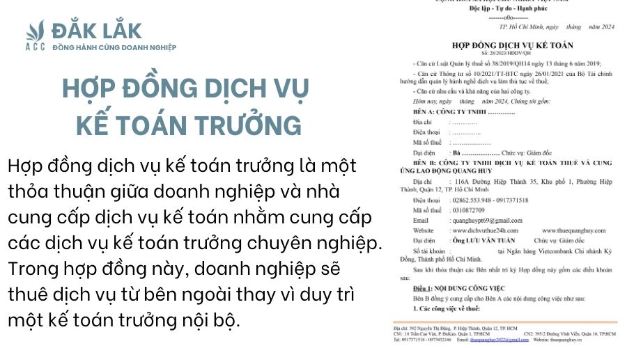 Hợp đồng dịch vụ kế toán trưởng