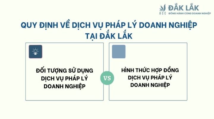 Quy định về dịch vụ pháp lý doanh nghiệp tại Đắk Lắk