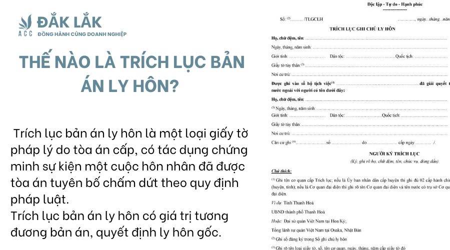 Thế nào là trích lục bản án ly hôn?