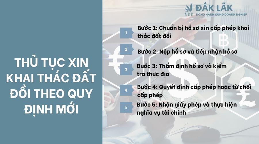 Thủ tục xin khai thác đất đồi theo quy định mới