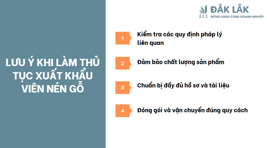 Lưu ý khi làm thủ tục xuất khẩu viên nén gỗ