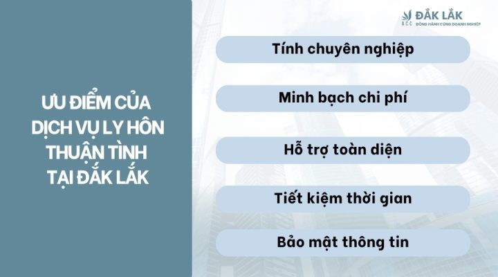 Ưu điểm của dịch vụ ly hôn thuận tình tại Đắk Lắk