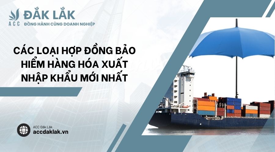 Các loại hợp đồng bảo hiểm hàng hóa xuất nhập khẩu mới nhất