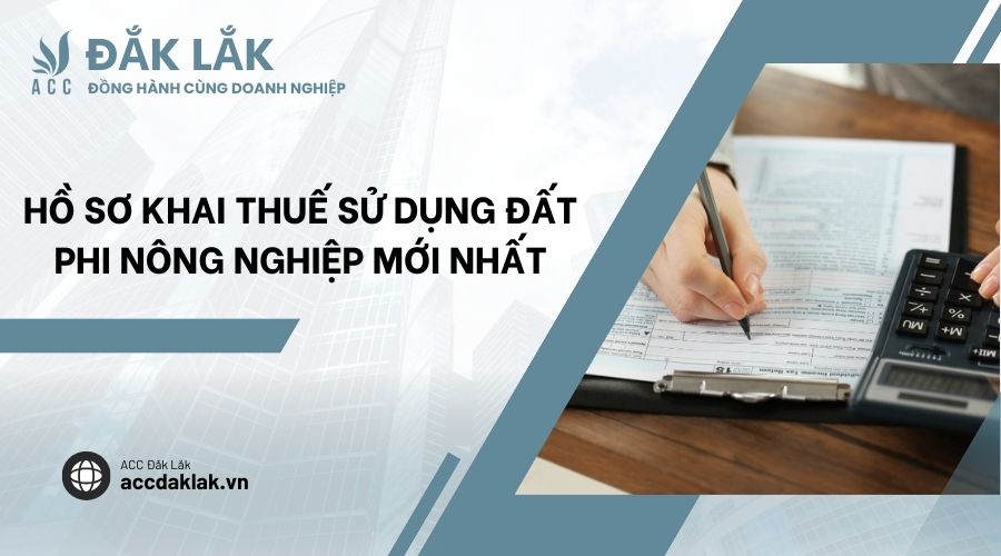 Hồ sơ khai thuế sử dụng đất phi nông nghiệp mới nhất
