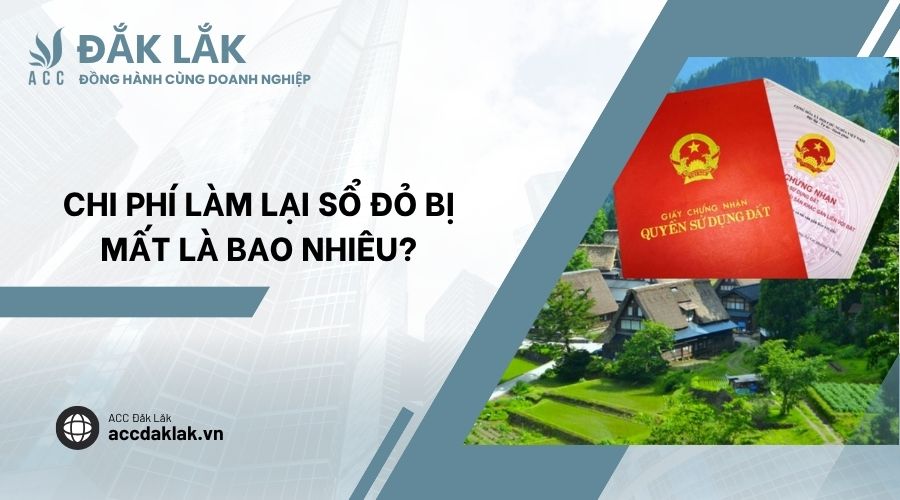 Chi phí làm lại sổ đỏ bị mất là bao nhiêu?