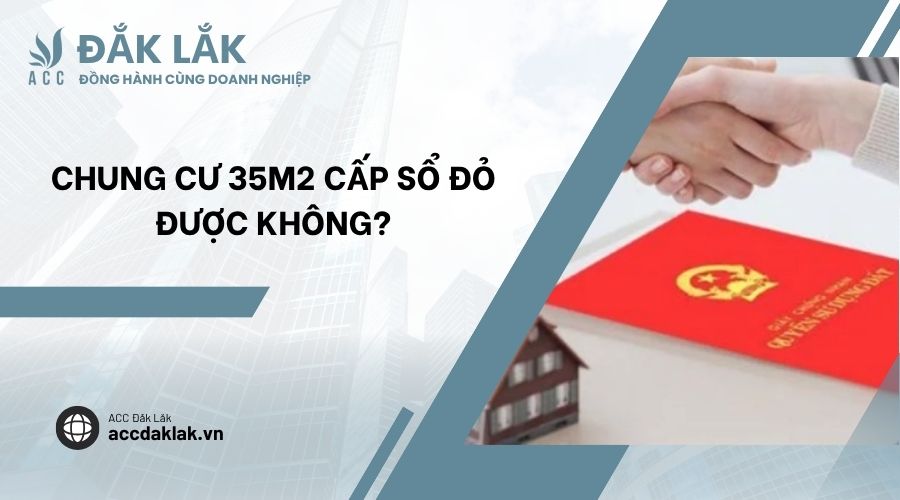 Chung cư 35m2 cấp sổ đỏ được không?