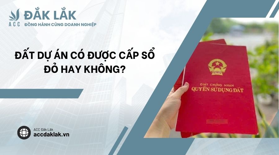 Đất dự án có được cấp sổ đỏ hay không?