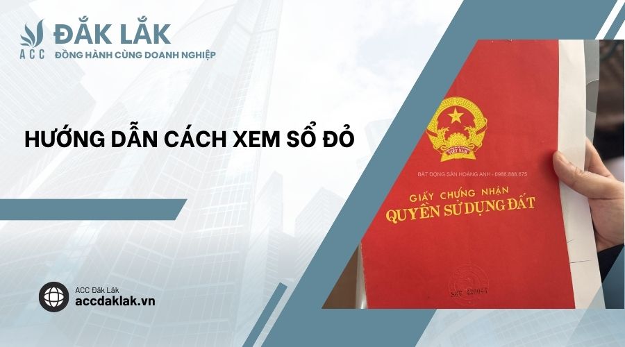 Hướng dẫn cách xem sổ đỏ