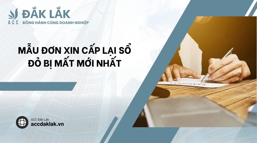 Mẫu đơn xin cấp lại sổ đỏ bị mất mới nhất