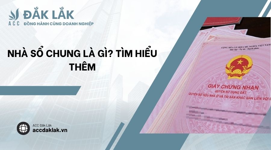 Nhà sổ chung là gì? Tìm hiểu thêm