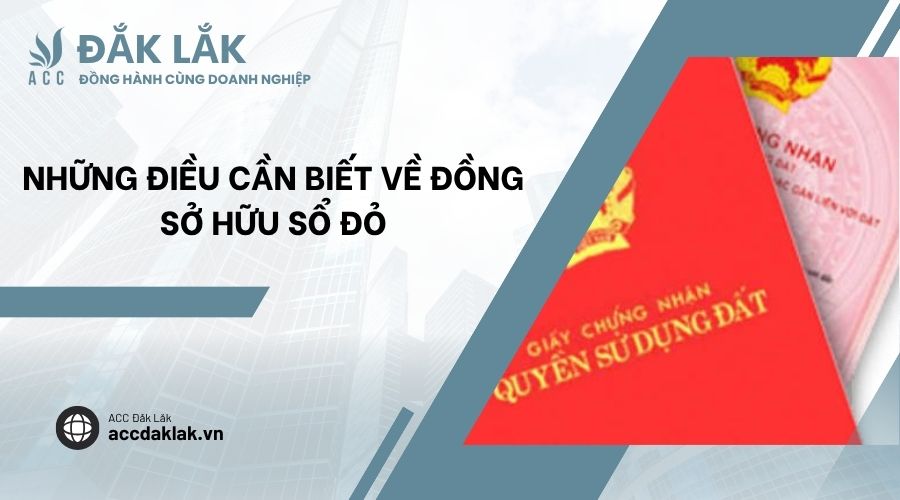 Những điều cần biết về đồng sở hữu sổ đỏ