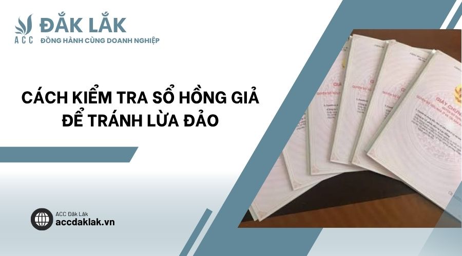 Cách kiểm tra sổ hồng giả để tránh lừa đảo