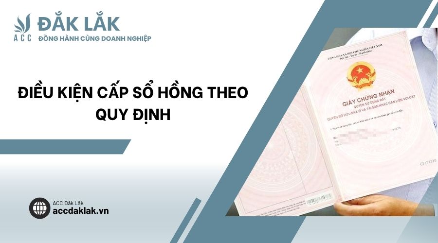 Điều kiện cấp sổ hồng theo quy định