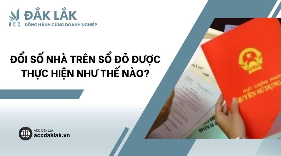 Đổi số nhà trên sổ đỏ được thực hiện như thế nào?