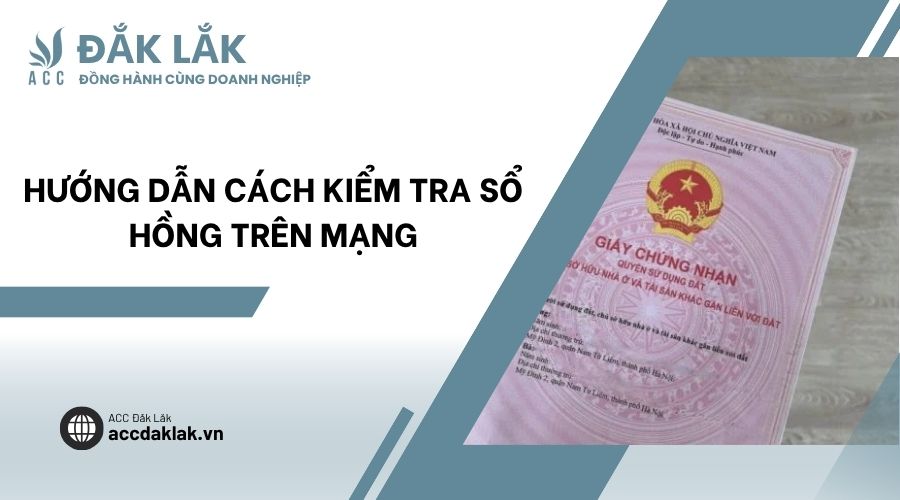 Hướng dẫn cách kiểm tra sổ hồng trên mạng