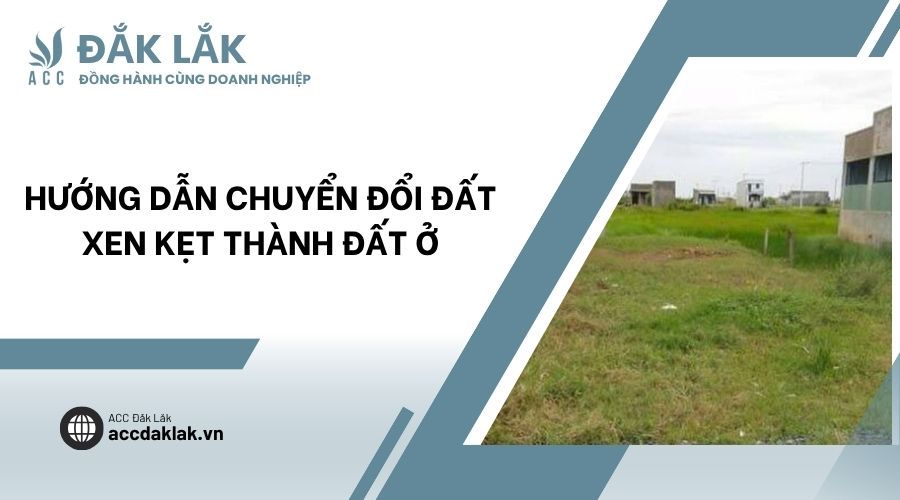 Hướng dẫn chuyển đổi đất xen kẹt thành đất ở