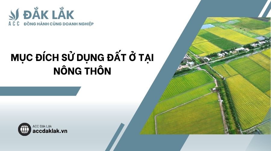 Mục đích sử dụng đất ở tại nông thôn
