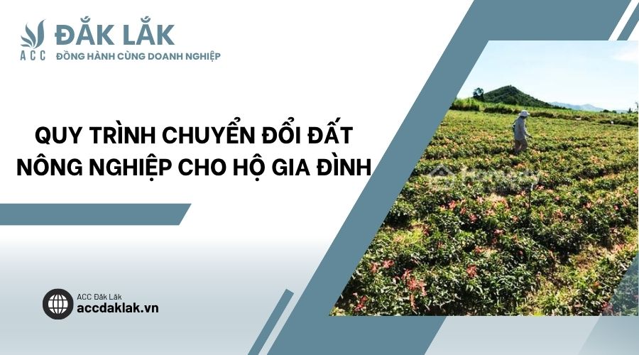 Quy trình chuyển đổi đất nông nghiệp cho hộ gia đình
