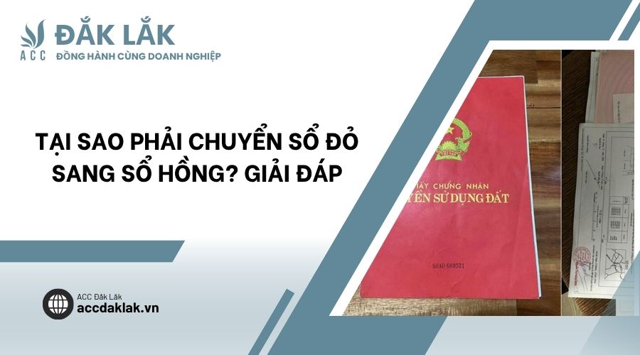 Tại sao phải chuyển sổ đỏ sang sổ hồng? Giải đáp