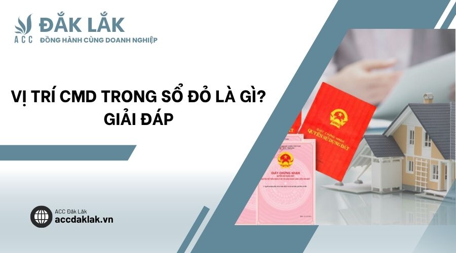 Vị trí CMD trong sổ đỏ là gì? Giải đáp