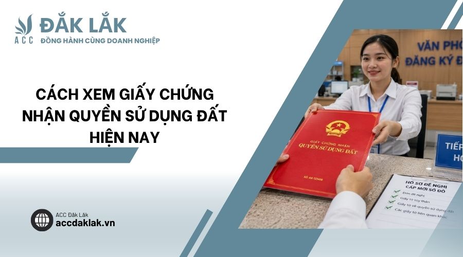 Cách xem giấy chứng nhận quyền sử dụng đất hiện nay