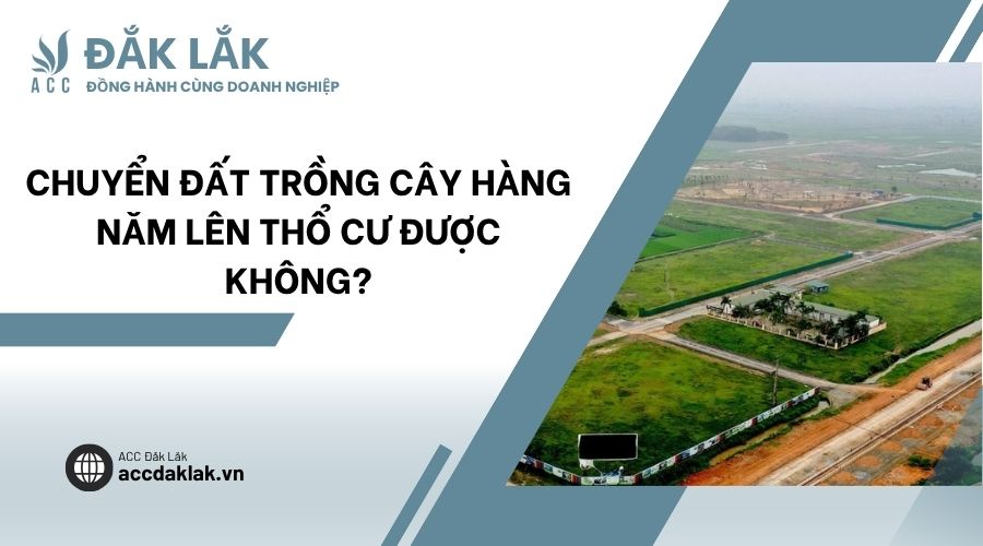 Chuyển đất trồng cây hàng năm lên thổ cư được không?