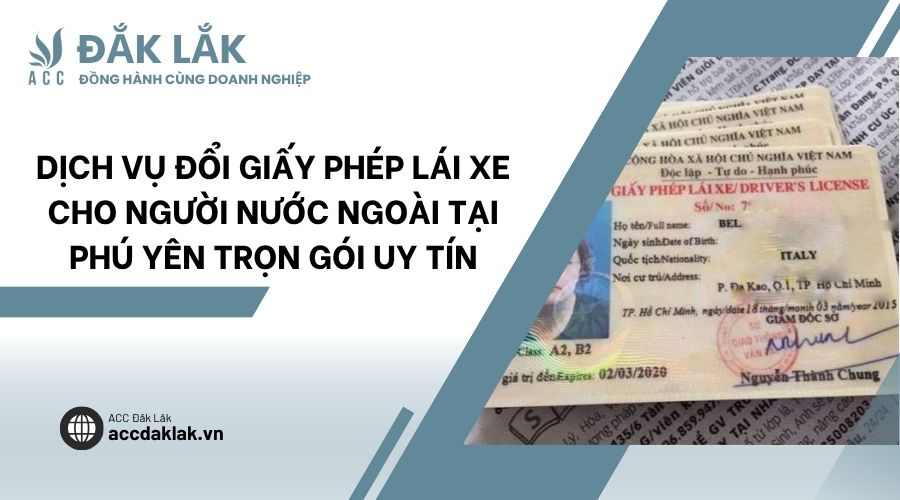 Dịch vụ đổi giấy phép lái xe cho người nước ngoài tại Phú Yên trọn gói uy tín