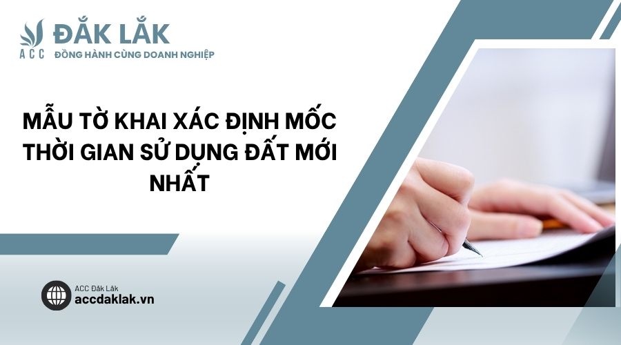 Mẫu tờ khai xác định mốc thời gian sử dụng đất mới nhất