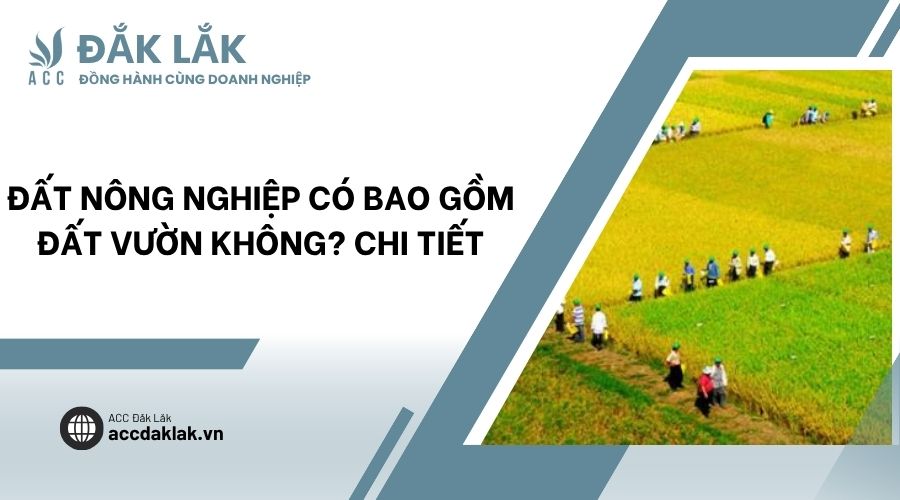 Đất nông nghiệp có bao gồm đất vườn không? Chi tiết